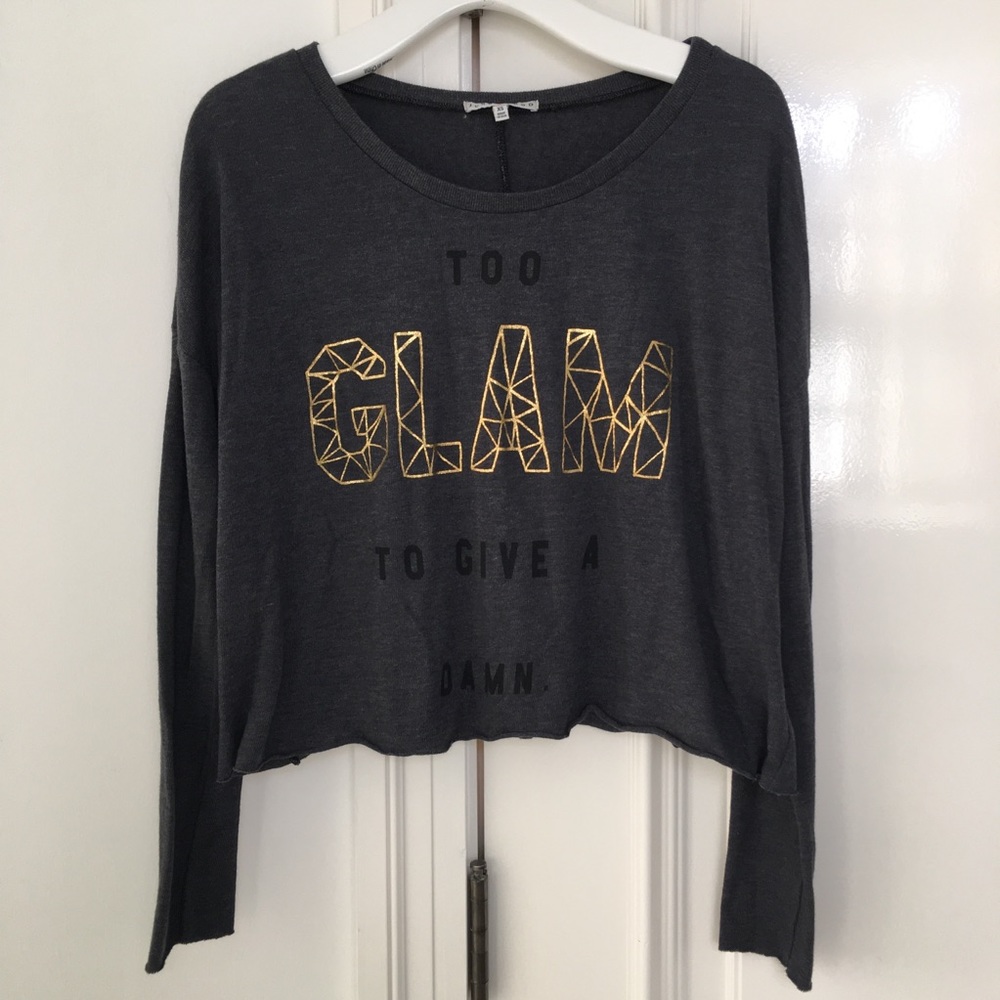 Junk Food Top-Too Glam To Give A Damn